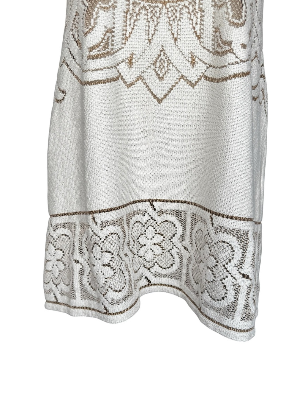 La DoubleJ. Lacey Mini Swing Dress in Solid White Smoke in Embroidered Cotton XS - Picture 13 of 16